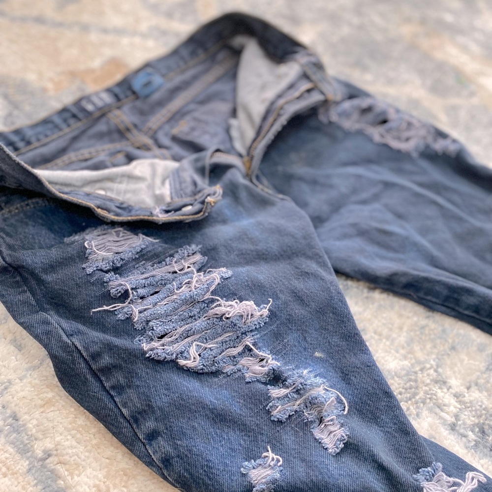 GAP Distressed Blue Jeans